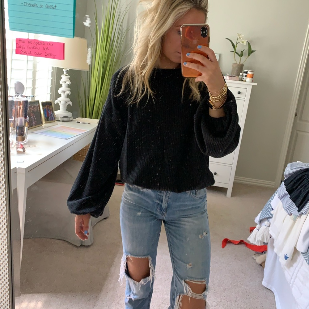 Ballon Sleeve Sweater
